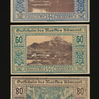 Itävalta Notgeld 40, 60, 80 Heller, Admont 1920 VF - pikkukuva 1