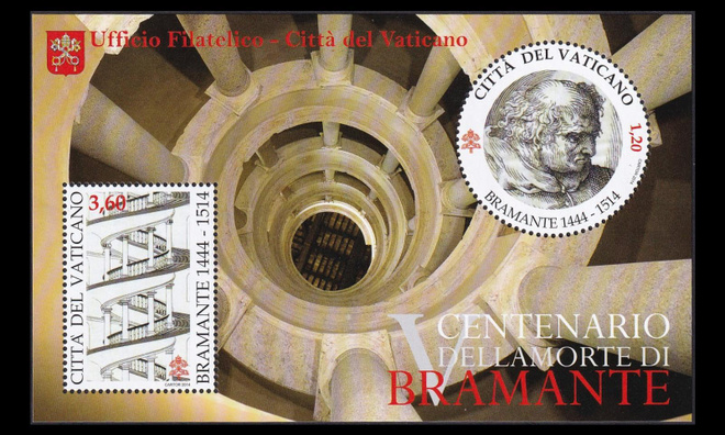 Vatikaani 1811-2BL46 ** Arkkitehti Donato Bramante (2014)