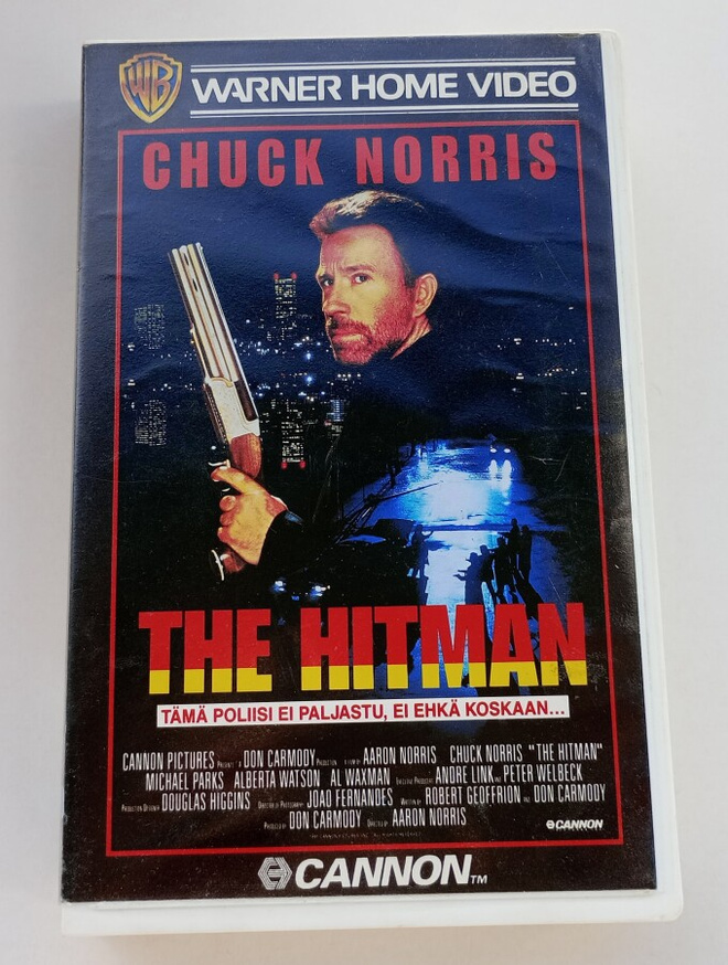 VHS THE HITMAN CHUCK NORRIS  CANNON VIDEO WARNER HOME VIDEO