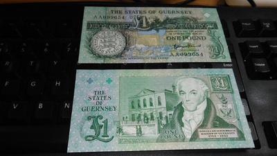 Guernsey 1 Pound 2021 P52 UNC