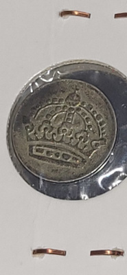 Sverige 10 öre 1959 hopeaa kolikko