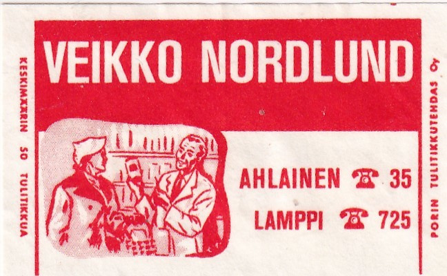 Ahlainen. Lamppi, Veikko Nordlund  b581