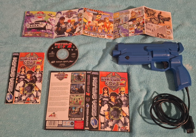 Sega Saturn - Virtua Cop 2 (CIB) + Virtua Gun (PAL)