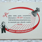 Vanha kortti SUOMEN SOSIAALIDEMOKRAATTI 1949 - pikkukuva 1