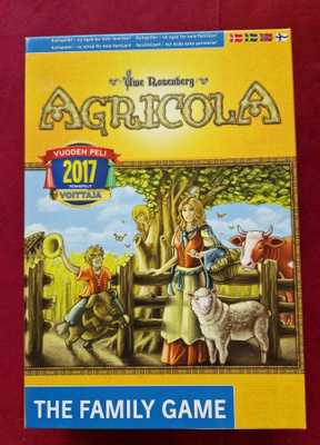 Agricola  lautapeli . Vuoden perhepeli 2017