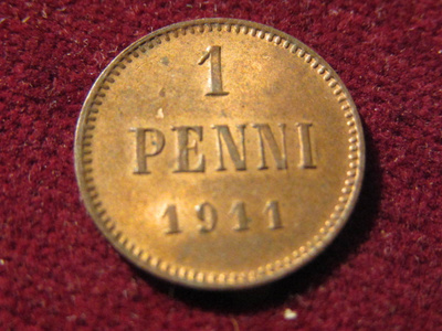 1 penni 1911