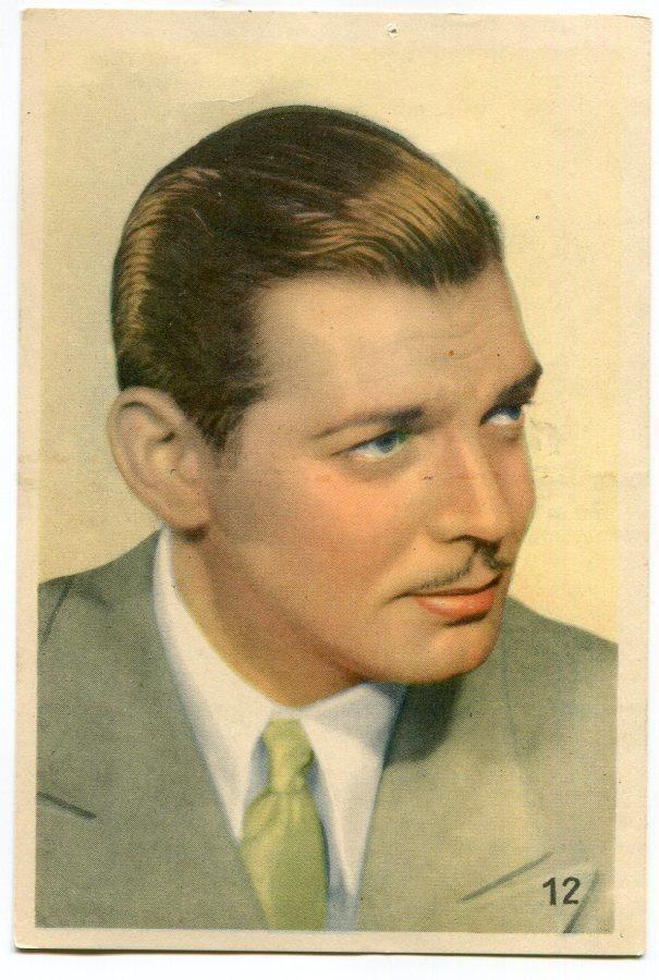 Filmitähti - Keräilykuva v. 1937 - Clark Gable