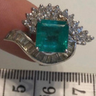 3,20 ct smaragdisormus ja 17 + 22 kpl timantteja - pikkukuva 1