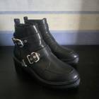 Käyttämättömät Anna Field Biker-/cowboynilkkurit - black - pikkukuva 1