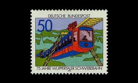 Saksa 881 ** Wuppertalin riippurata 75v (1976)