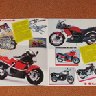 1986 Kawasaki mallisto esite - KUIN UUSI - moottoripyörä - pikkukuva 1