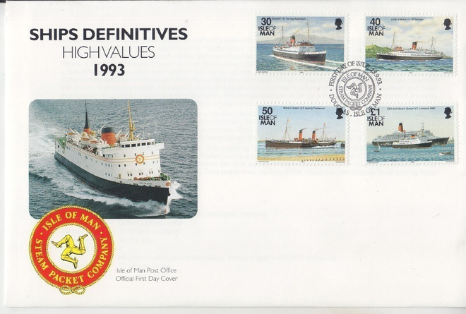 Isle of Man laivoja FDC