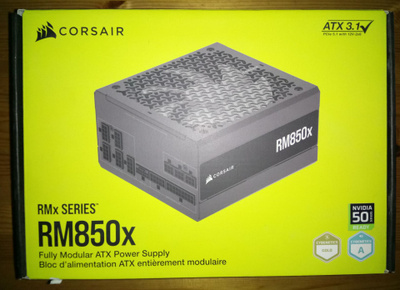 Corsair RM850x virtalähde ja Phanteks XT Pro Ultra - kotelo