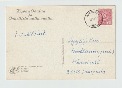 Postileima, ILTASMÄKI