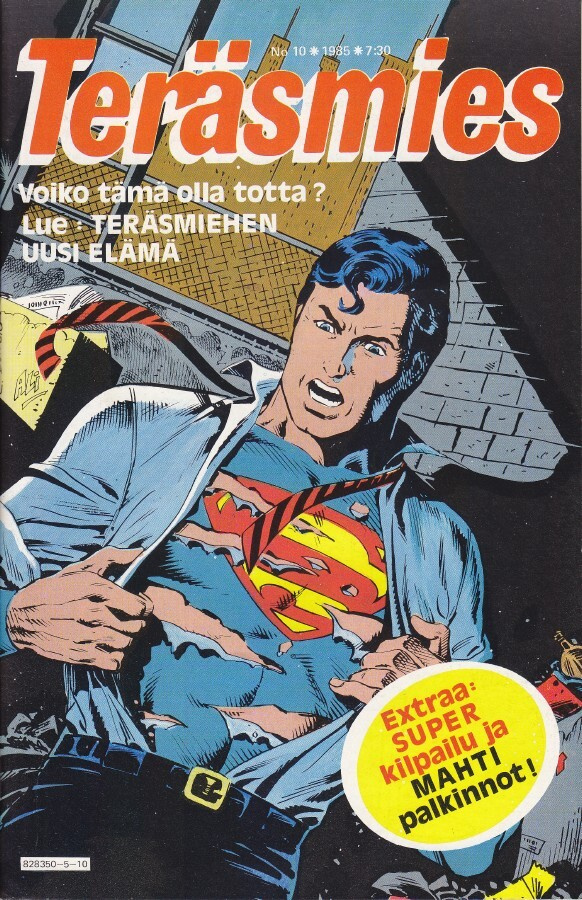 Teräsmies 10/1985 Teräspoika, Terästyttö, Krypto Teräskoira