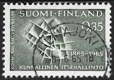 1965 Kunnallinen itsehallinto 100 v leimattu LaPe 594