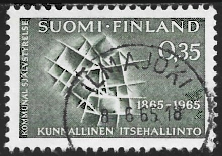 1965 Kunnallinen itsehallinto 100 v leimattu LaPe 594