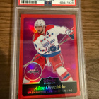 2015 OPC Platinum Retro Rainbow Red Alex Ovechkin /15 PSA 8 - pikkukuva 1
