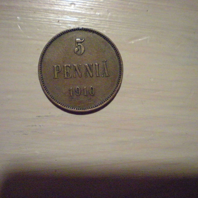 5 penniä 1910