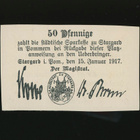 Saksa Notgeld 50 Pfennig, Stargard 15.7.1917 - pikkukuva 2