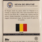 Kevin De Bruyne jalkapallokortti Flags of Foundation 21-22 - pikkukuva 2