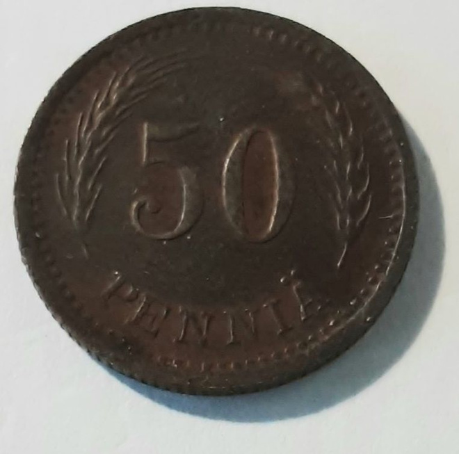 50 pennin 1941 kuparikolikko