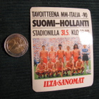 Suomi-Hollanti MM-karsinta 31.5.1989. Tarra - pikkukuva 2