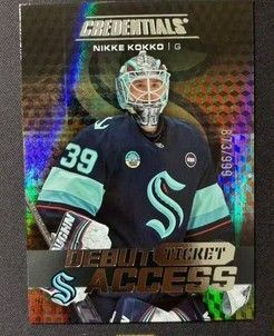 Niklas Kokko 25-26 Credentials #124 Debut Ticket Access /999