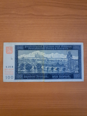 Böhm und Mähren 100 korun 1940