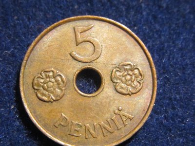 5 penniä 1941