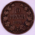 Suomi 10 penniä 1876 - pikkukuva 1