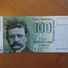 100 markkaa Sibelius (1986) N:o 524130967 (Litt. A) - pikkukuva 1