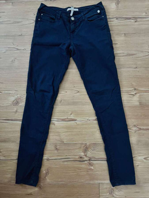 BERSHKA - Tummansiniset housut - 34