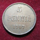 5 penniä 1907 - pikkukuva 1