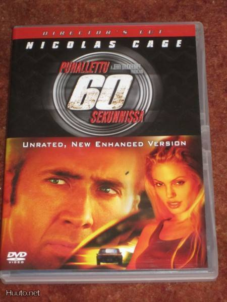 PUHALLETTU 60 SEKUNNISSA DVD (Nicolas Cage)