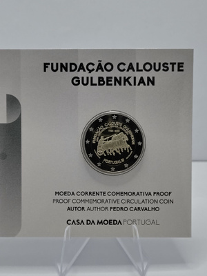 Portugali 2026 Gulbenkian Foundation 2 euro juhlaraha PROOF