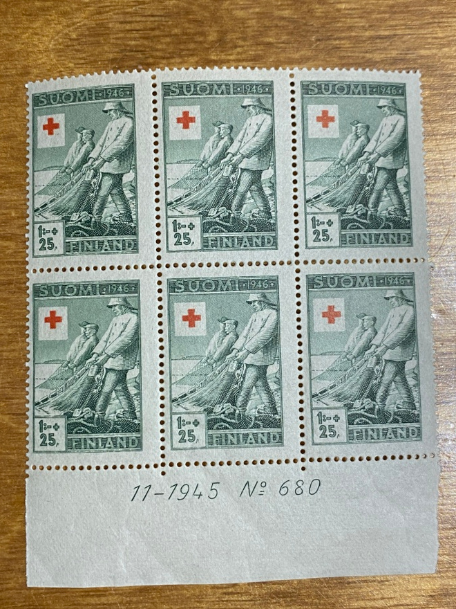 PR 1946 1MK+25PEN NUMERO KUUSILO**