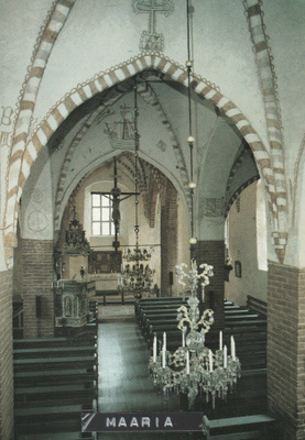 KIRKKOKORTTI - TURKU - MAARIAN KIRKKO - SISÄKUVA - 2