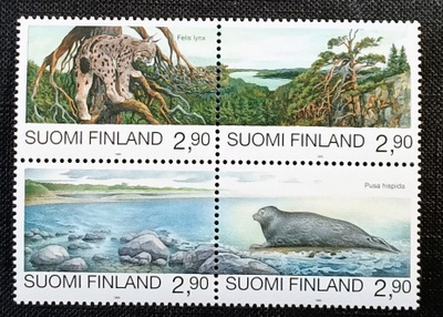 1995 Uhanalaisia eläimiä neliö **