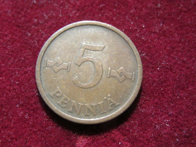 5 penniä 1964