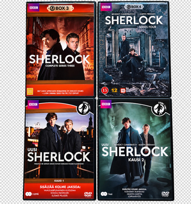 Uusi Sherlock koko sarja kaudet 1-4 (8 DVD)