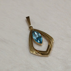 Vintage gold dubble riipus sinisellä kivillä - pikkukuva 4