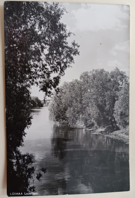 Loimaa, Loimijoki, leidi huuhtomassa pyykkiä, p. 1961