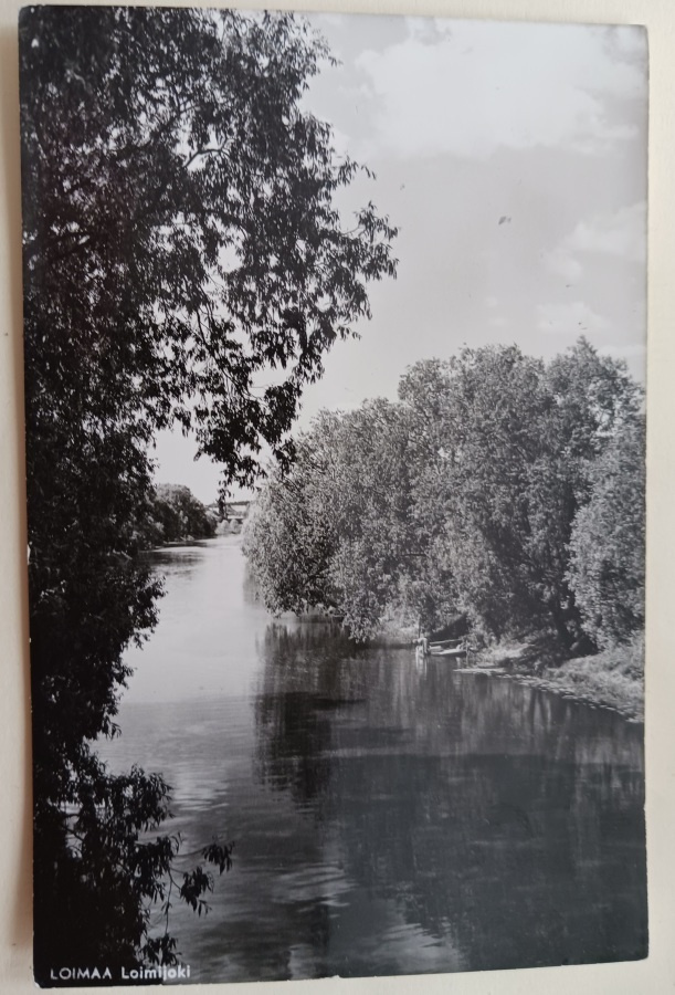 Loimaa, Loimijoki, leidi huuhtomassa pyykkiä, p. 1961