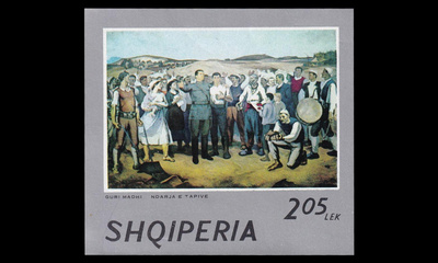Albania 1720BL53 ** Maalauksia (1974)