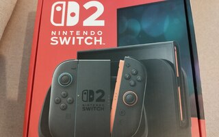 Nintendo Switch 2 -pelikonsoli (uusi, takuu 23 kk)