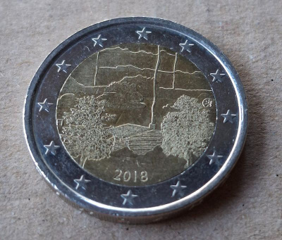 Suomi 2 € erikoiseuro Sauna 2018