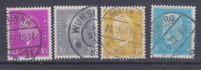 Saksa 1930-31 Mi 435-437 ja 454