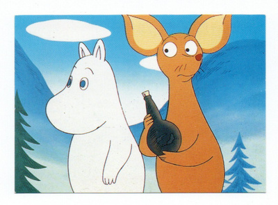 Purkkakuva Muumi 1995 Purukumikuva