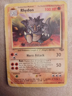 Rhydon 45/64 Jungle set card